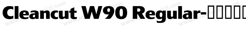 Cleancut W90 Regular字体转换